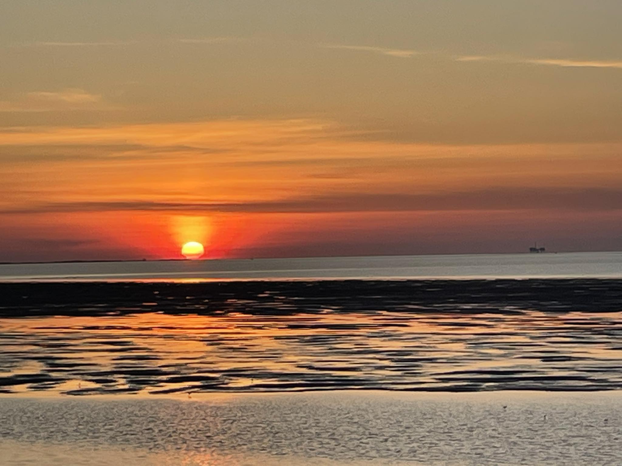 Zonsondergang Moddergat